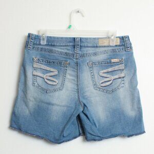 Seven7 Jeans Denim Shorts Womens Size 8 Blue Sexy Relaxed